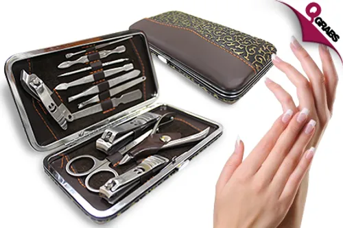 From QR39 Perfect Those Nails at Home with a 12-in-1 Set of Manicure Tools - Choose from Two Stylish Sets! (Up to QR178 Value)